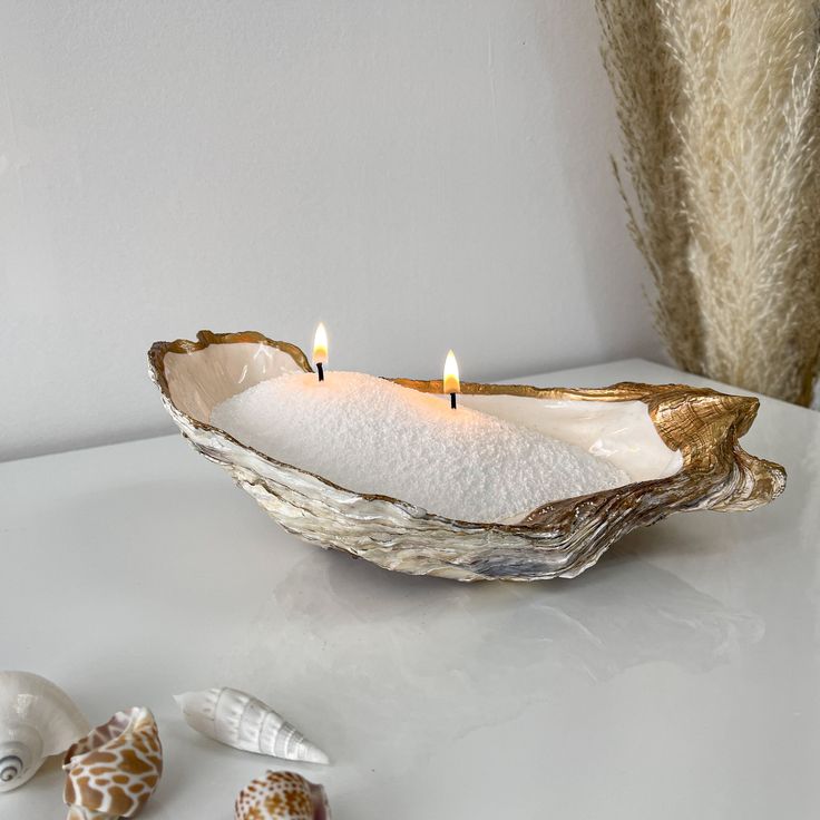 WHITE SAND PEARLS - REUSABLE CANDLES (DETACHABLE WICK)